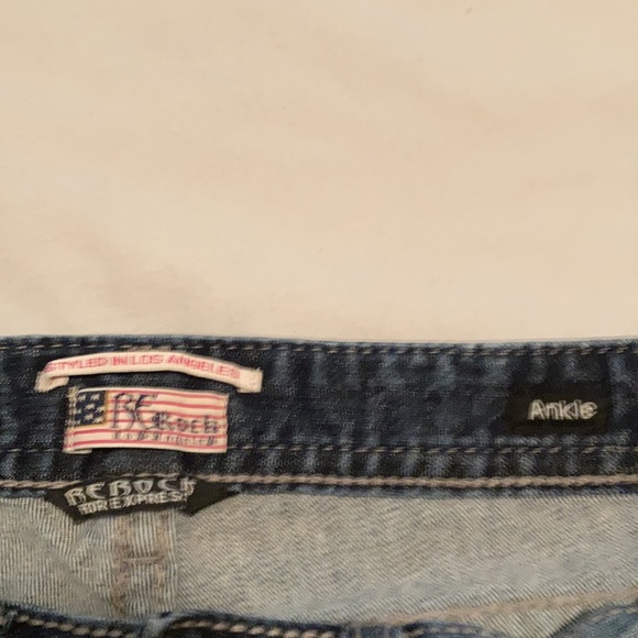 Express Skinny Ankle Jeans Zipper Bottoms - Picture 8 of 9